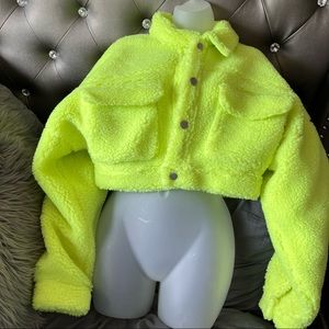 Akira Neon Teddy Coat